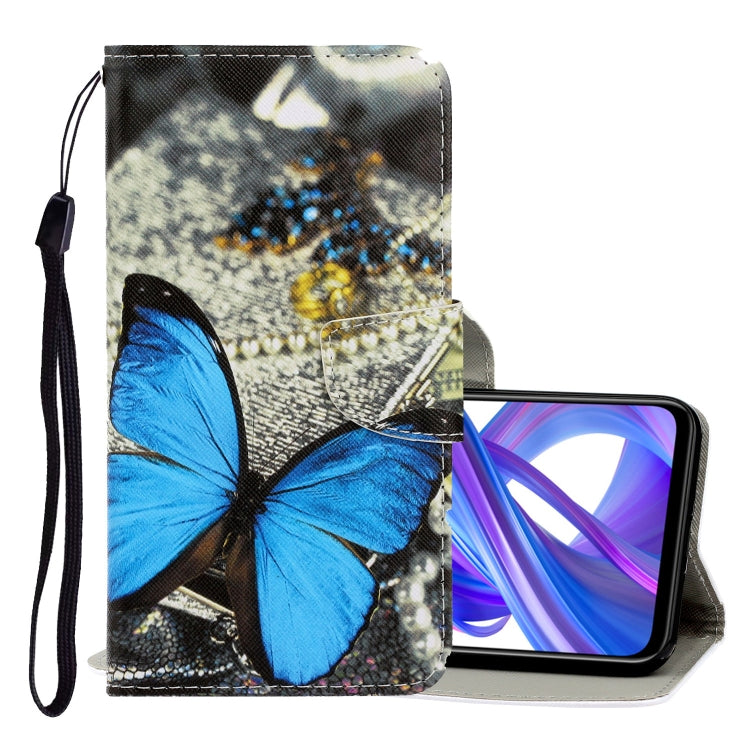 3D Colored Drawing Horizontal Flip PU Leather Case with Holder & Card Slots & Wallet