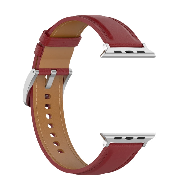 Genuine Leather Watchband, Size: Small Size For Apple Watch Series 7 41mm / 6&SE&5&4 40mm / 3&2&1 38mm, Size: Small Size For Apple Watch Series 8&7 41mm / SE 2&6&SE&5&4 40mm / 3&2&1 38mm