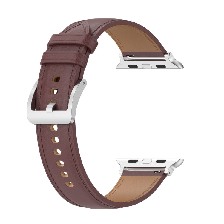 Genuine Leather Watchband, Size: Small Size For Apple Watch Series 7 41mm / 6&SE&5&4 40mm / 3&2&1 38mm, Size: Small Size For Apple Watch Series 8&7 41mm / SE 2&6&SE&5&4 40mm / 3&2&1 38mm