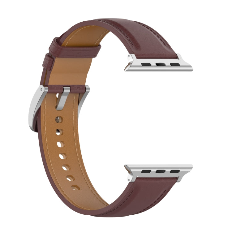 Genuine Leather Watchband, Size: Small Size For Apple Watch Series 7 41mm / 6&SE&5&4 40mm / 3&2&1 38mm, Size: Small Size For Apple Watch Series 8&7 41mm / SE 2&6&SE&5&4 40mm / 3&2&1 38mm