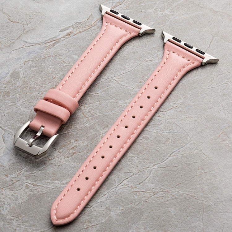 Genuine Leather Watchband For Apple Watch Series, 7 41mm / 6&SE&5&4 40mm / 3&2&1 38mm, 7 45mm / 6&SE&5&4 44mm / 3&2&1 42mm