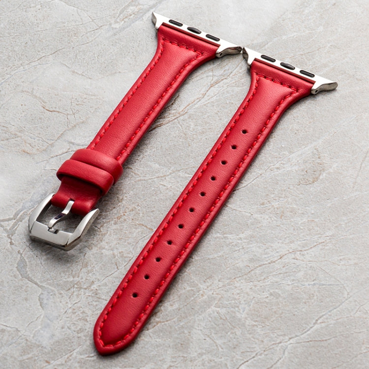 Genuine Leather Watchband For Apple Watch Series, 7 41mm / 6&SE&5&4 40mm / 3&2&1 38mm, 7 45mm / 6&SE&5&4 44mm / 3&2&1 42mm