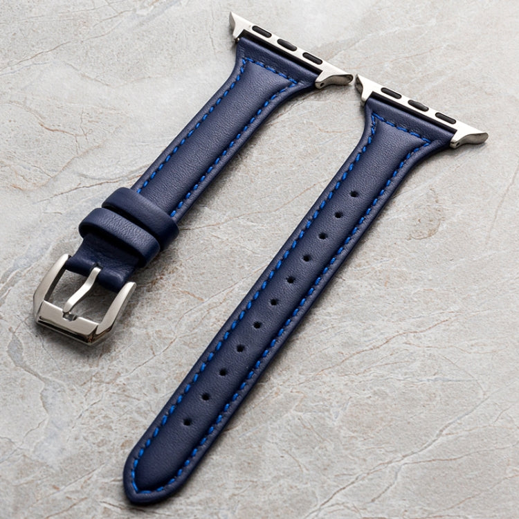 Genuine Leather Watchband For Apple Watch Series, 7 41mm / 6&SE&5&4 40mm / 3&2&1 38mm, 7 45mm / 6&SE&5&4 44mm / 3&2&1 42mm