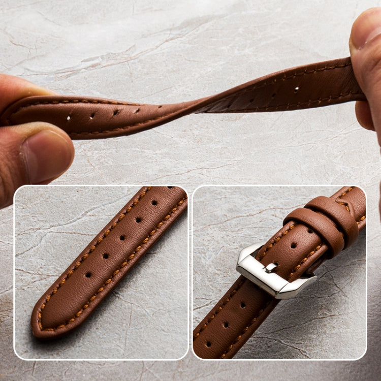 Genuine Leather Watchband For Apple Watch Series, 7 41mm / 6&SE&5&4 40mm / 3&2&1 38mm, 7 45mm / 6&SE&5&4 44mm / 3&2&1 42mm