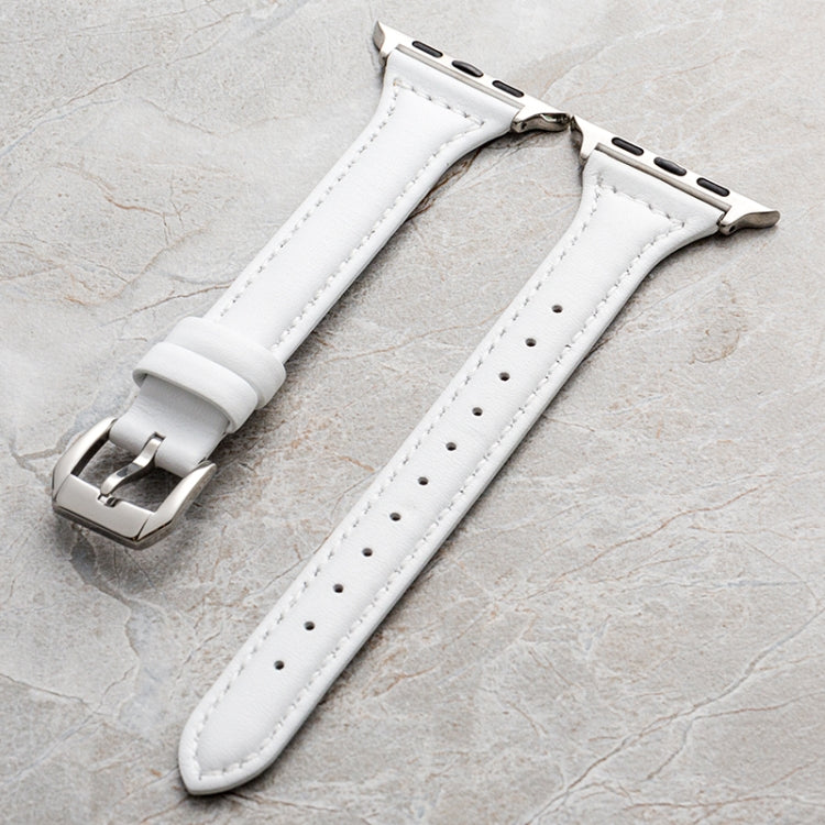 Genuine Leather Watchband For Apple Watch Series, 7 41mm / 6&SE&5&4 40mm / 3&2&1 38mm, 7 45mm / 6&SE&5&4 44mm / 3&2&1 42mm