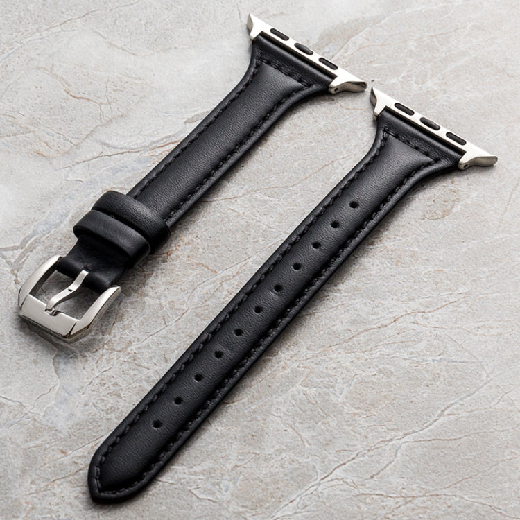 Genuine Leather Watchband For Apple Watch Series, 7 41mm / 6&SE&5&4 40mm / 3&2&1 38mm, 7 45mm / 6&SE&5&4 44mm / 3&2&1 42mm