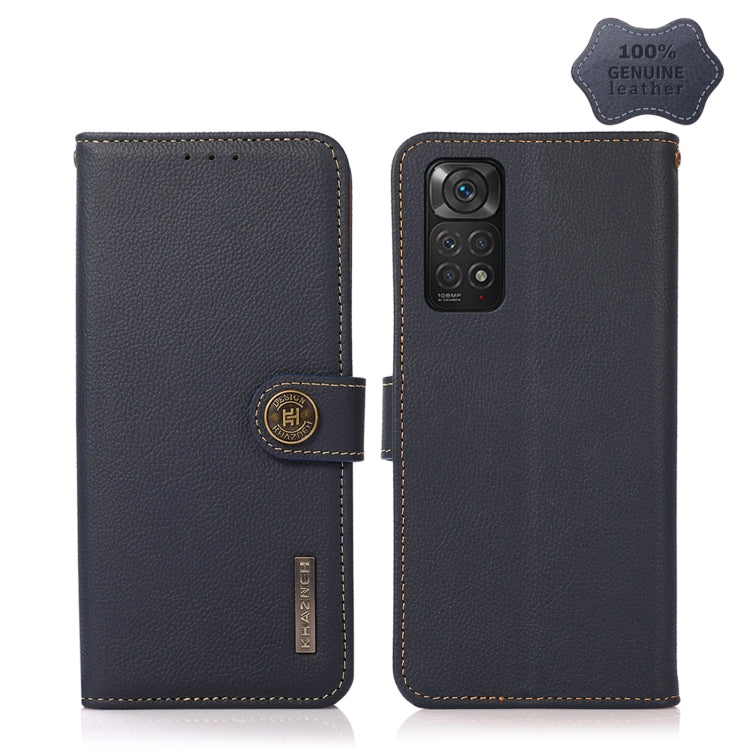 KHAZNEH Dual-color Cowhide Texture Leather Phone Case, For OPPO Reno7 SE 5G, For Xiaomi Redmi Note 11 4G Foreign Version, For Samsung Galaxy A23 5G
