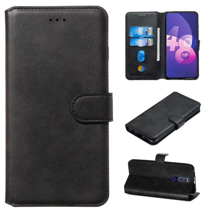 Classic Calf Texture Horizontal Flip PU Leather Case, with Holder & Card Slots & Wallet, For Vivo Y19 / U3, For Vivo U10 / Y15 / Y17 / Y3, For OPPO A9 (2020) / A5 (2020) / A11x, For OPPO F11 Pro / R19