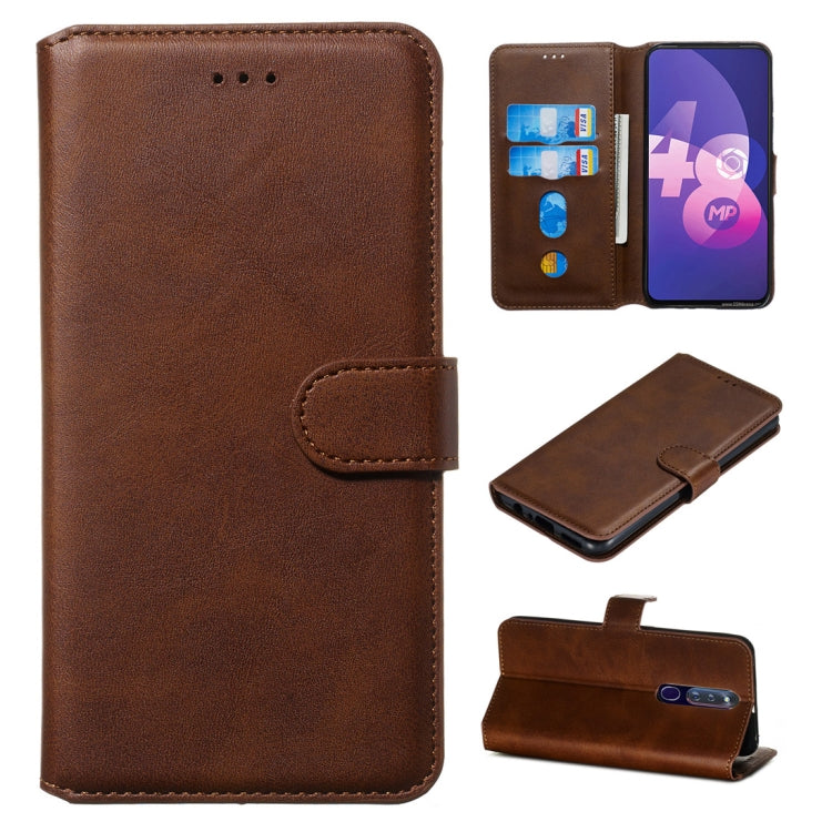 Classic Calf Texture Horizontal Flip PU Leather Case, with Holder & Card Slots & Wallet, For Vivo Y19 / U3, For Vivo U10 / Y15 / Y17 / Y3, For OPPO A9 (2020) / A5 (2020) / A11x, For OPPO F11 Pro / R19