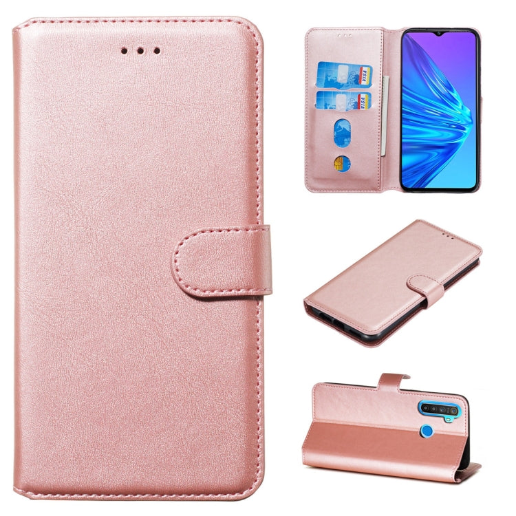 Classic Calf Texture Horizontal Flip PU Leather Case, with Holder & Card Slots & Wallet, For OPPO Realme 5, For OPPO Realme 5 Pro / Realme Q
