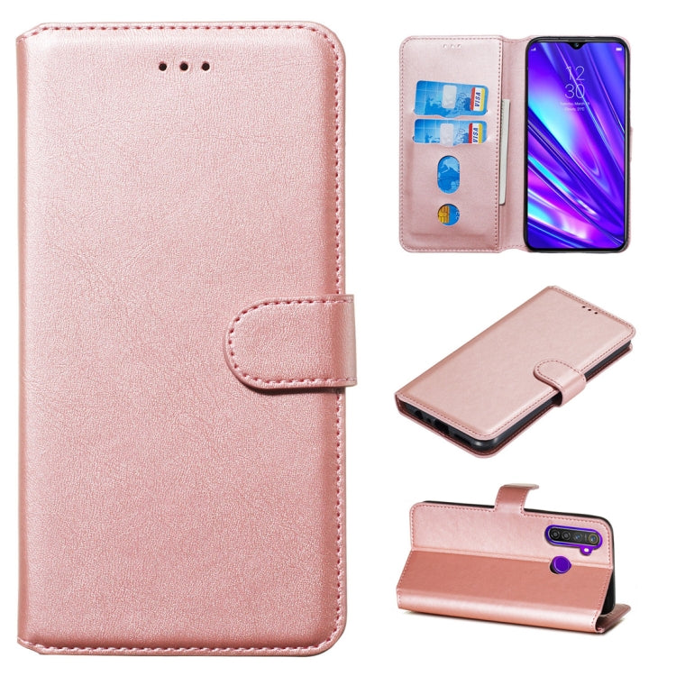 Classic Calf Texture Horizontal Flip PU Leather Case, with Holder & Card Slots & Wallet, For OPPO Realme 5, For OPPO Realme 5 Pro / Realme Q
