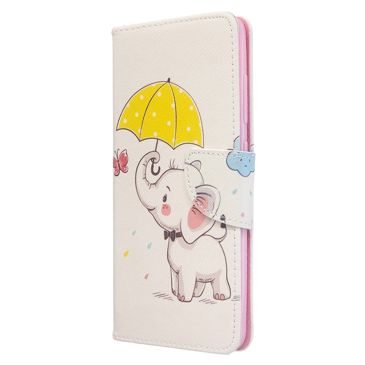 Colored Drawing Pattern Horizontal Flip Leather Case with Holder & Card Slots & Wallet