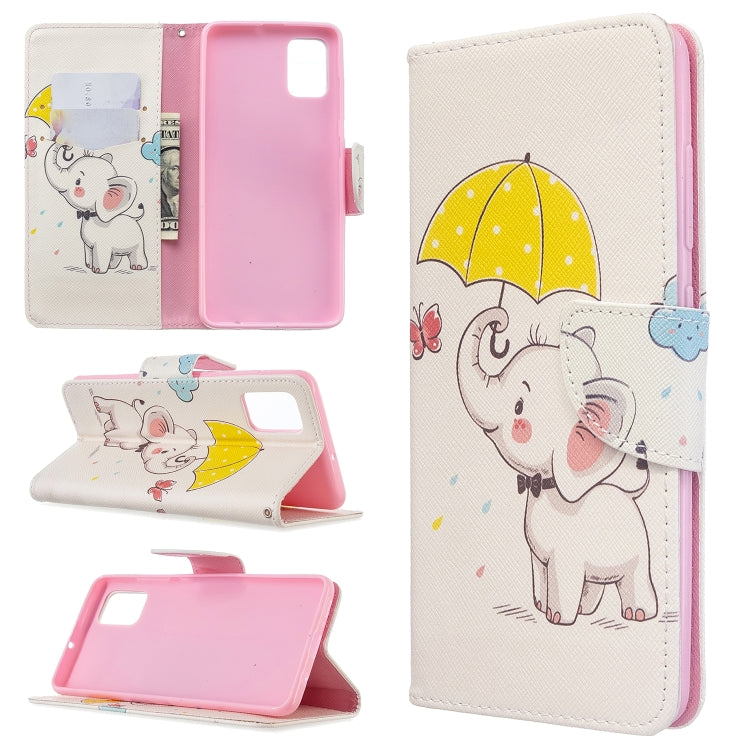Colored Drawing Pattern Horizontal Flip Leather Case with Holder & Card Slots & Wallet