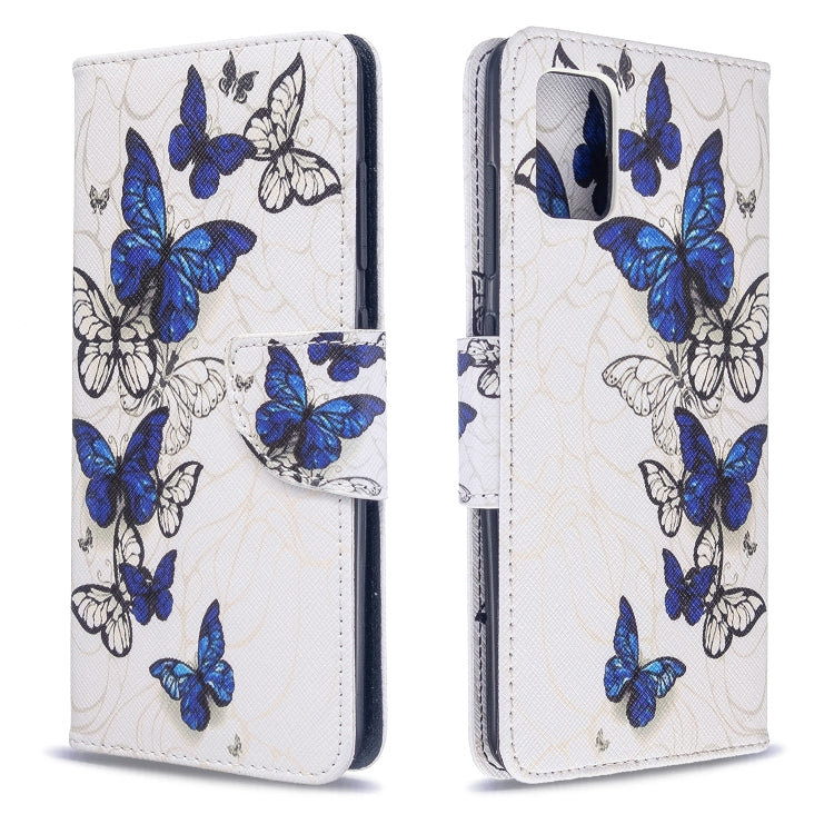 Colored Drawing Pattern Horizontal Flip Leather Case with Holder & Card Slots & Wallet