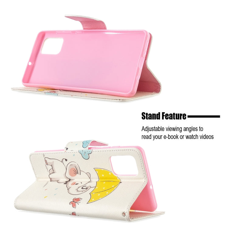 Colored Drawing Pattern Horizontal Flip Leather Case with Holder & Card Slots & Wallet