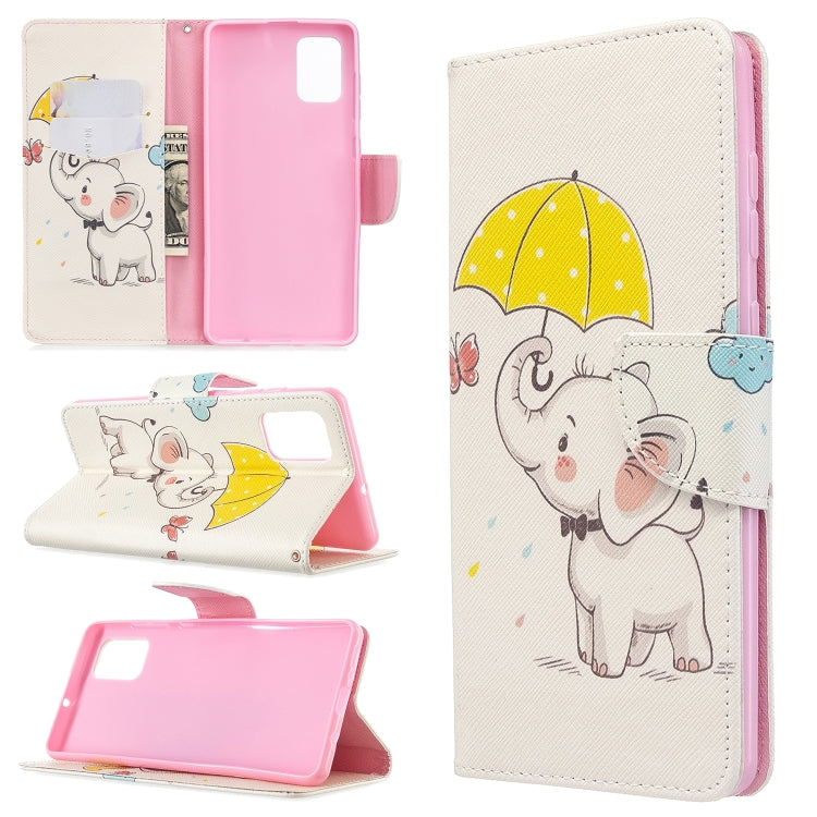 Colored Drawing Pattern Horizontal Flip Leather Case with Holder & Card Slots & Wallet