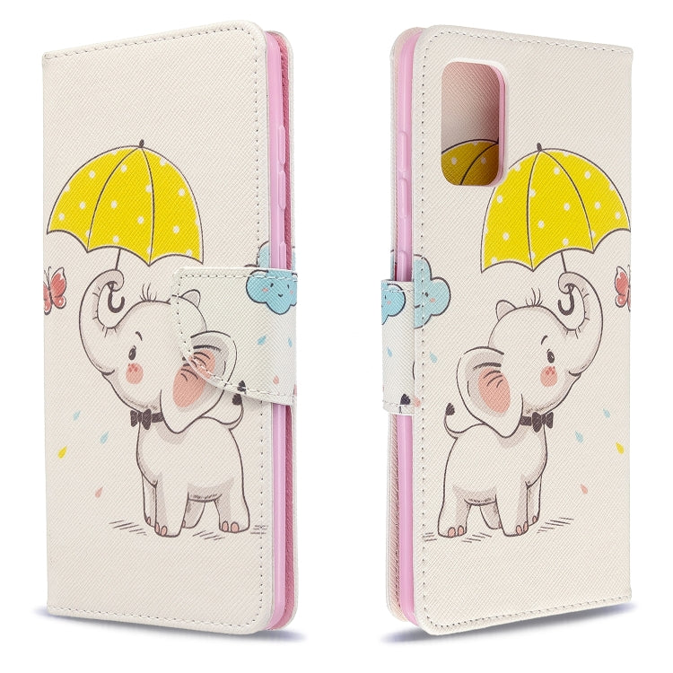 Colored Drawing Pattern Horizontal Flip Leather Case with Holder & Card Slots & Wallet