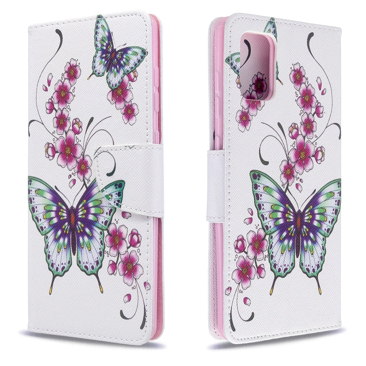 Colored Drawing Pattern Horizontal Flip Leather Case with Holder & Card Slots & Wallet