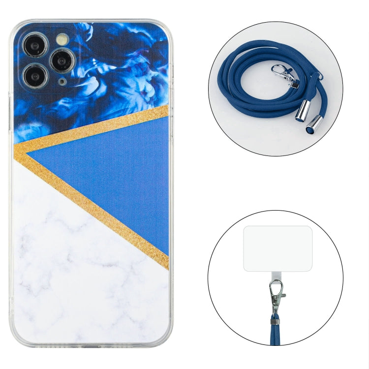 Lanyard Stitching Marble TPU Case, For iPhone 11 Pro Max, For iPhone X / XS, For iPhone XS Max, For iPhone 7 / 8 / SE 2022 / SE 2020, For iPhone 7 Plus / 8 Plus
