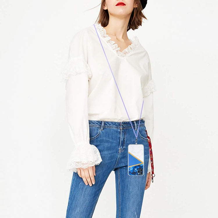 Lanyard Stitching Marble TPU Case, For iPhone 11 Pro Max, For iPhone X / XS, For iPhone XS Max, For iPhone 7 / 8 / SE 2022 / SE 2020, For iPhone 7 Plus / 8 Plus