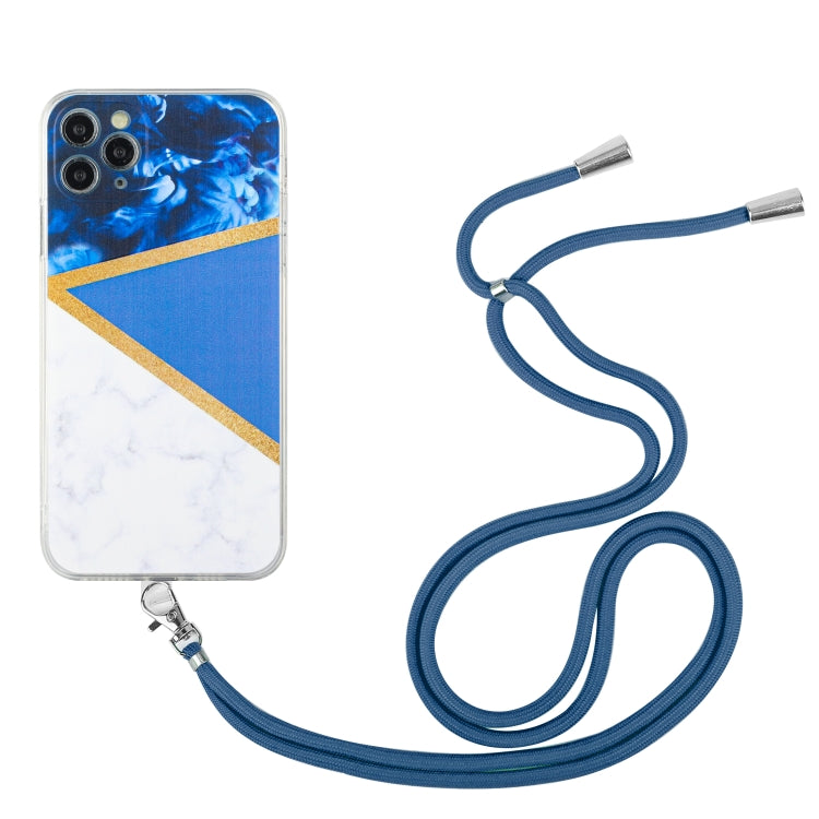 Lanyard Stitching Marble TPU Case, For iPhone 11 Pro Max, For iPhone X / XS, For iPhone XS Max, For iPhone 7 / 8 / SE 2022 / SE 2020, For iPhone 7 Plus / 8 Plus