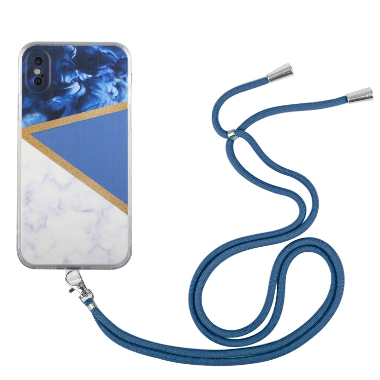 Lanyard Stitching Marble TPU Case, For iPhone 11 Pro Max, For iPhone X / XS, For iPhone XS Max, For iPhone 7 / 8 / SE 2022 / SE 2020, For iPhone 7 Plus / 8 Plus