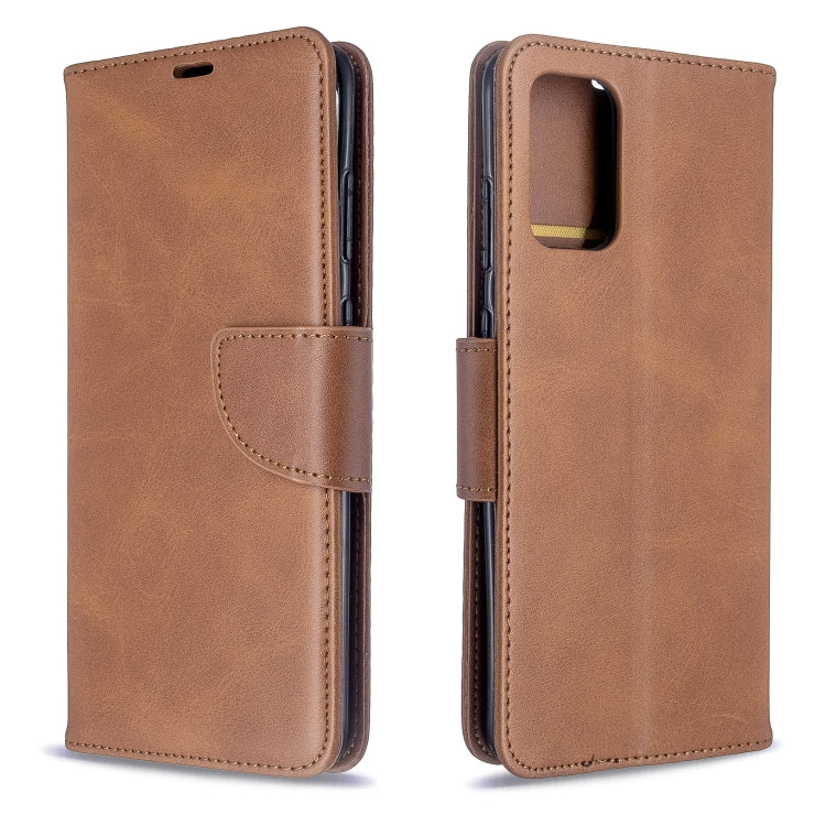 Retro Lambskin Texture Pure Color Horizontal Flip PU Leather Case with Holder & Card Slots & Wallet & Lanyard, For Samsung Galaxy S20 Ultra