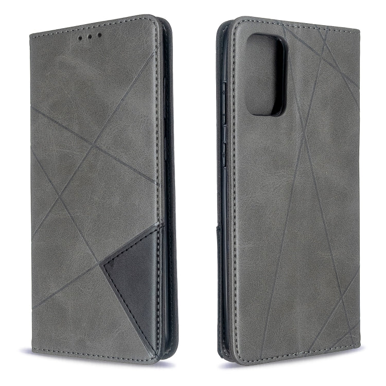 Rhombus Texture Horizontal Flip Magnetic Leather Case with Holder & Card Slots, For Galaxy S20, For Galaxy A71, For Galaxy S20+, For Galaxy S20 Ultra
