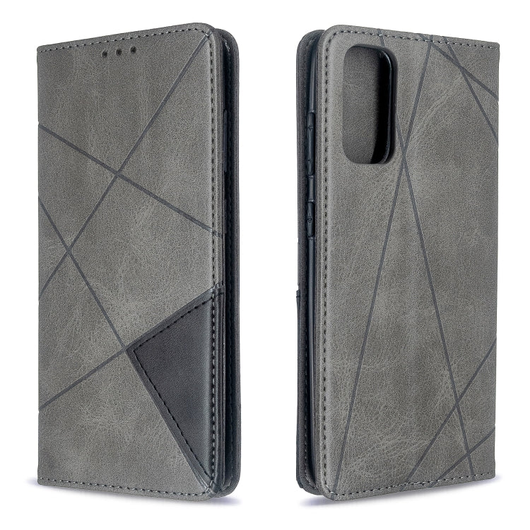 Rhombus Texture Horizontal Flip Magnetic Leather Case with Holder & Card Slots, For Galaxy S20, For Galaxy A71, For Galaxy S20+, For Galaxy S20 Ultra