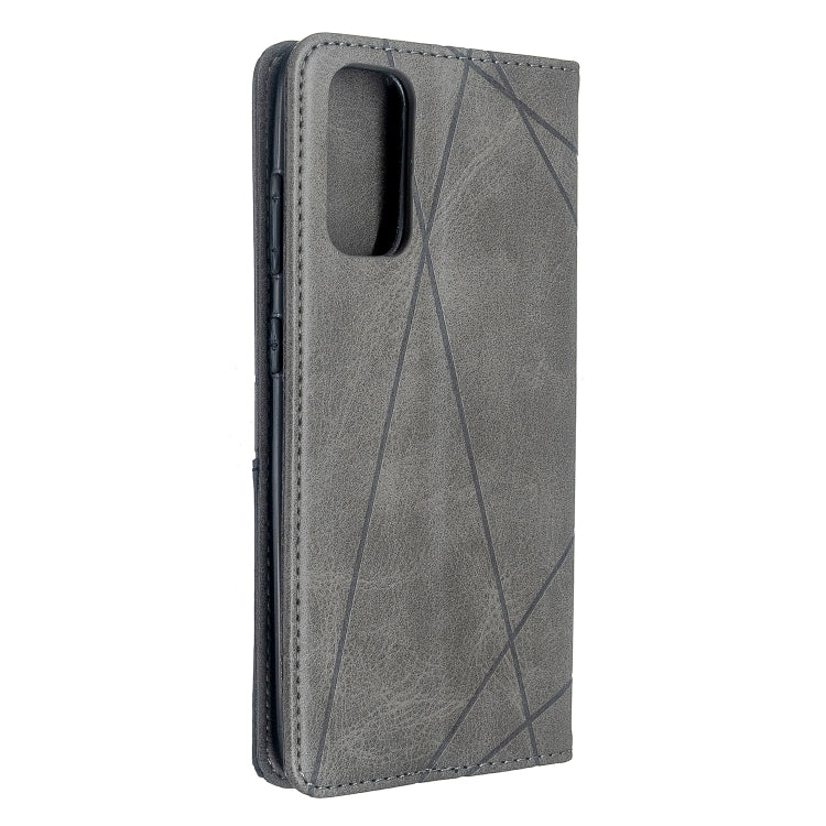 Rhombus Texture Horizontal Flip Magnetic Leather Case with Holder & Card Slots, For Galaxy S20, For Galaxy A71, For Galaxy S20+, For Galaxy S20 Ultra