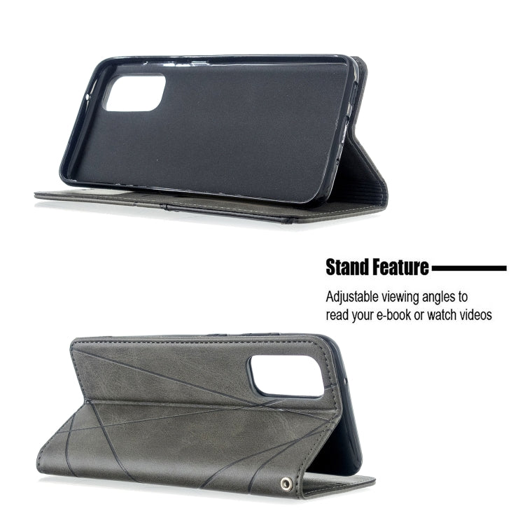 Rhombus Texture Horizontal Flip Magnetic Leather Case with Holder & Card Slots, For Galaxy S20, For Galaxy A71, For Galaxy S20+, For Galaxy S20 Ultra