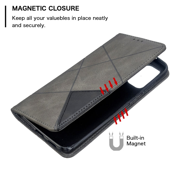 Rhombus Texture Horizontal Flip Magnetic Leather Case with Holder & Card Slots, For Galaxy S20, For Galaxy A71, For Galaxy S20+, For Galaxy S20 Ultra