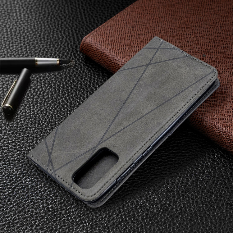 Rhombus Texture Horizontal Flip Magnetic Leather Case with Holder & Card Slots, For Galaxy S20, For Galaxy A71, For Galaxy S20+, For Galaxy S20 Ultra