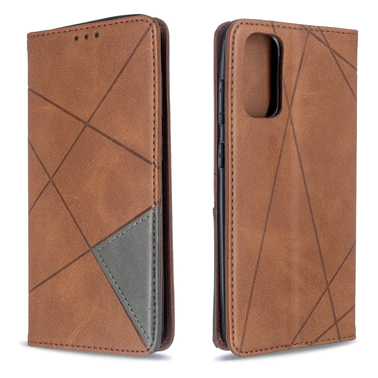 Rhombus Texture Horizontal Flip Magnetic Leather Case with Holder & Card Slots, For Galaxy S20, For Galaxy A71, For Galaxy S20+, For Galaxy S20 Ultra