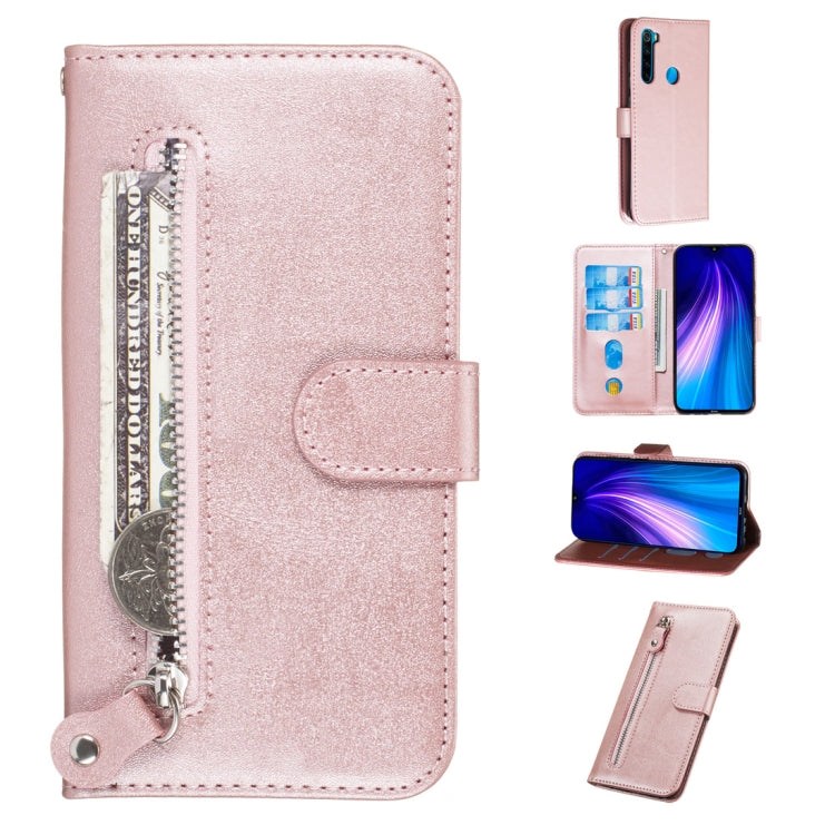 Fashion Calf Texture Zipper Horizontal Flip PU Leather Case, with Holder & Card Slots & Wallet, For Xiaomi Redmi Note 8, For Xiaomi Redmi Note 8 Pro, For Galaxy A10s, For Galaxy A20s