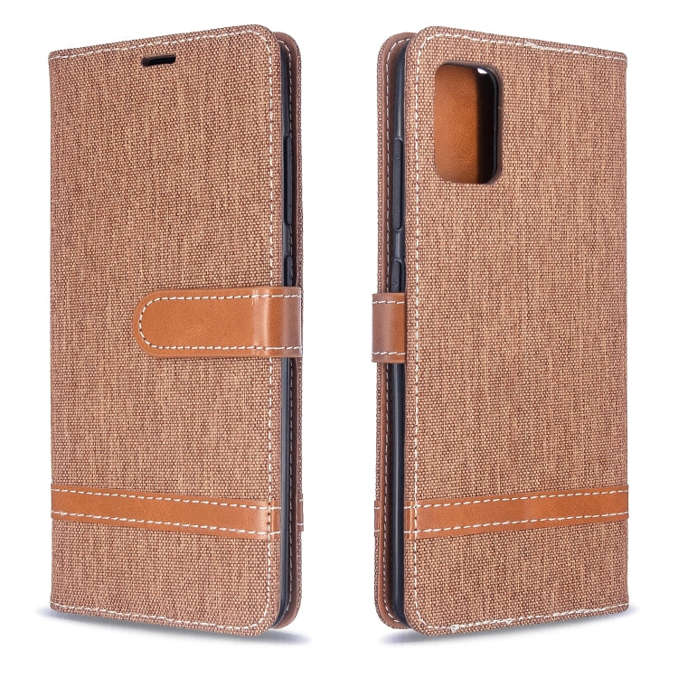 Color Matching Denim Texture Horizontal Flip PU Leather Case with Holder & Card Slots & Wallet & Lanyard, For Galaxy S20, For Galaxy A51