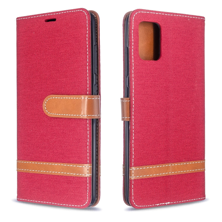 Color Matching Denim Texture Horizontal Flip PU Leather Case with Holder & Card Slots & Wallet & Lanyard, For Galaxy S20, For Galaxy A51
