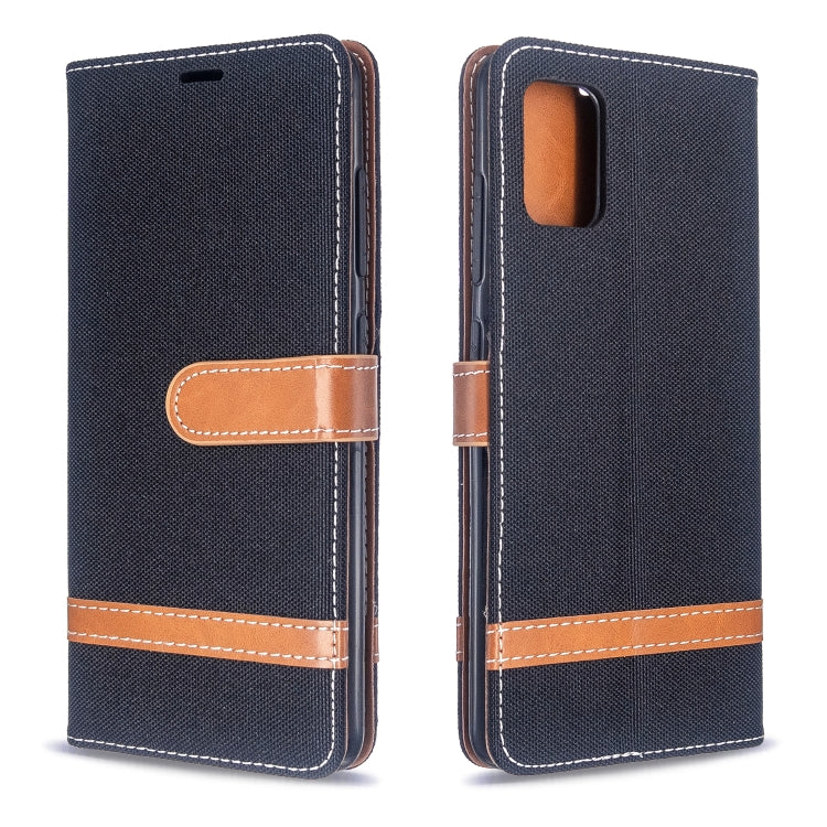 Color Matching Denim Texture Horizontal Flip PU Leather Case with Holder & Card Slots & Wallet & Lanyard, For Galaxy S20, For Galaxy A51