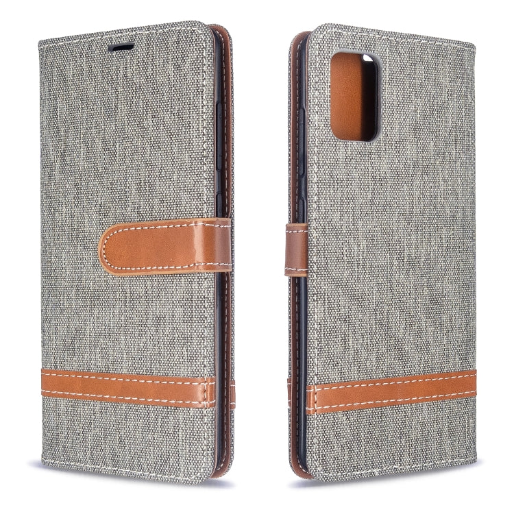 Color Matching Denim Texture Horizontal Flip PU Leather Case with Holder & Card Slots & Wallet & Lanyard, For Galaxy S20, For Galaxy A51