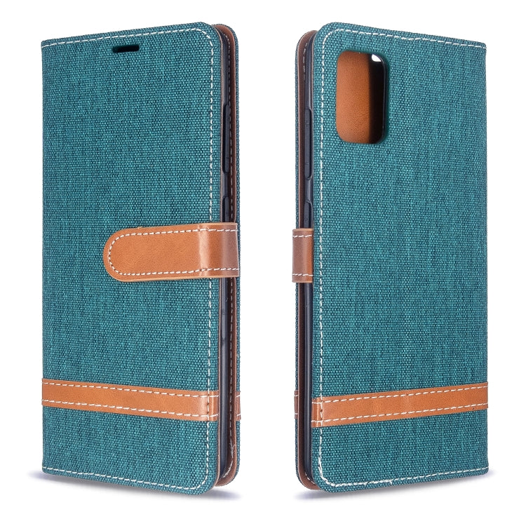 Color Matching Denim Texture Horizontal Flip PU Leather Case with Holder & Card Slots & Wallet & Lanyard, For Galaxy S20, For Galaxy A51