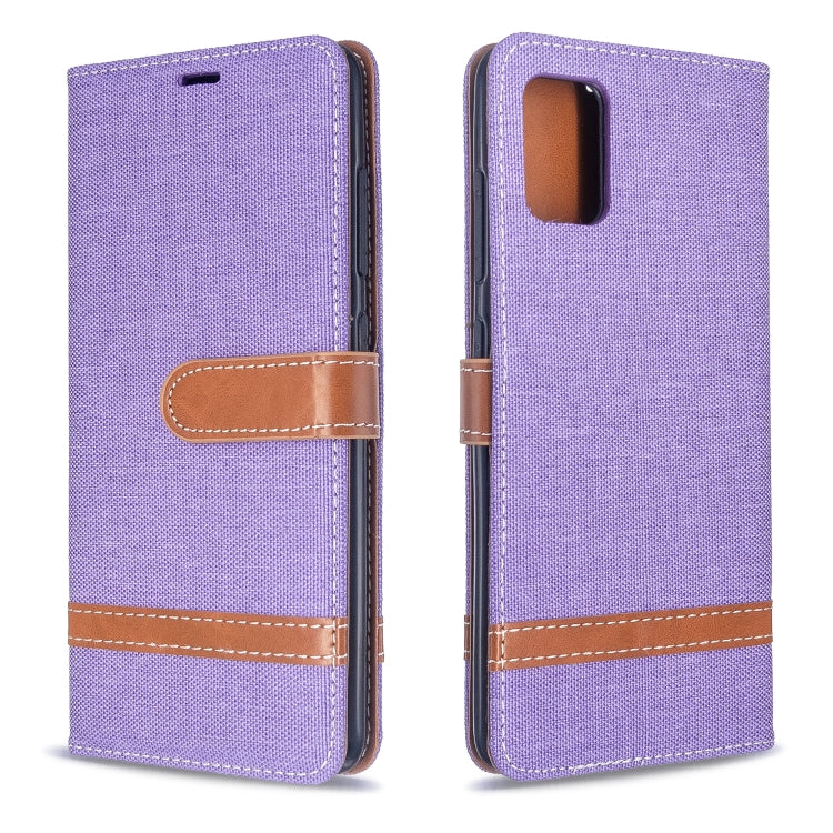 Color Matching Denim Texture Horizontal Flip PU Leather Case with Holder & Card Slots & Wallet & Lanyard, For Galaxy S20, For Galaxy A51