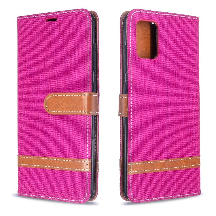 Color Matching Denim Texture Horizontal Flip PU Leather Case with Holder & Card Slots & Wallet & Lanyard, For Galaxy S20, For Galaxy A51