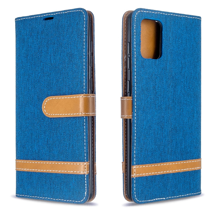 Color Matching Denim Texture Horizontal Flip PU Leather Case with Holder & Card Slots & Wallet & Lanyard, For Galaxy S20 Ultra, For Galaxy A71
