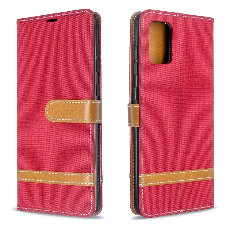 Color Matching Denim Texture Horizontal Flip PU Leather Case with Holder & Card Slots & Wallet & Lanyard, For Galaxy S20 Ultra, For Galaxy A71