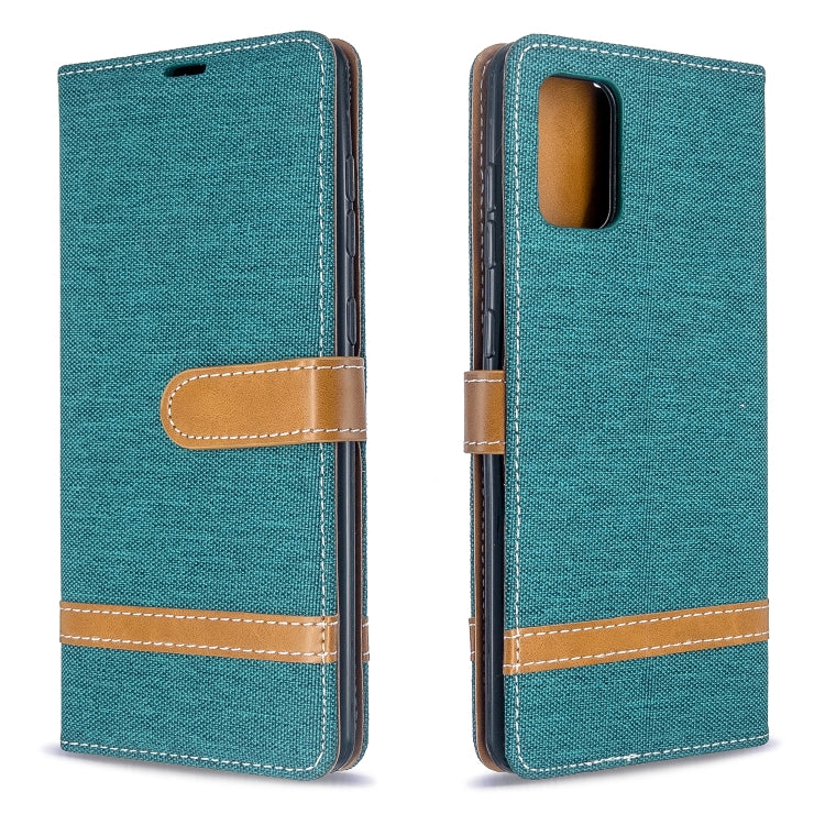 Color Matching Denim Texture Horizontal Flip PU Leather Case with Holder & Card Slots & Wallet & Lanyard, For Galaxy S20 Ultra, For Galaxy A71