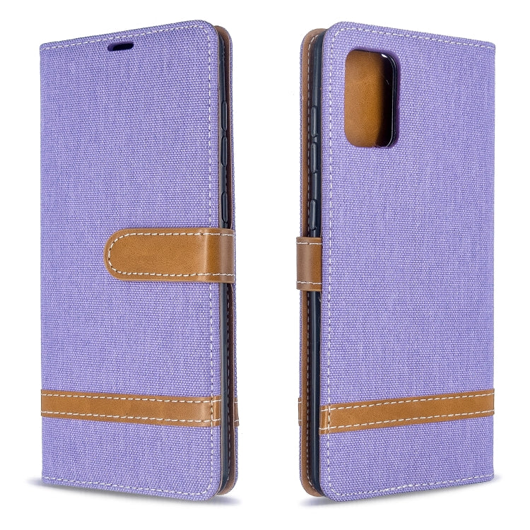 Color Matching Denim Texture Horizontal Flip PU Leather Case with Holder & Card Slots & Wallet & Lanyard, For Galaxy S20 Ultra, For Galaxy A71