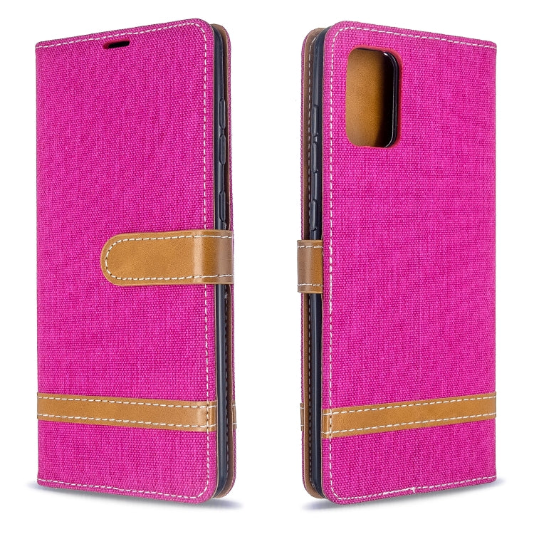 Color Matching Denim Texture Horizontal Flip PU Leather Case with Holder & Card Slots & Wallet & Lanyard, For Galaxy S20 Ultra, For Galaxy A71
