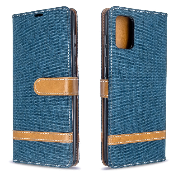 Color Matching Denim Texture Horizontal Flip PU Leather Case with Holder & Card Slots & Wallet & Lanyard, For Galaxy S20 Ultra, For Galaxy A71