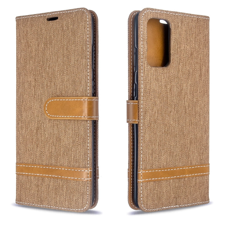 Color Matching Denim Texture Horizontal Flip PU Leather Case with Holder & Card Slots & Wallet & Lanyard, For Galaxy S20+