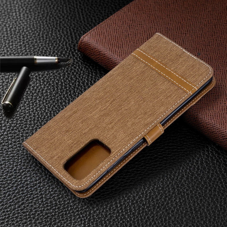 Color Matching Denim Texture Horizontal Flip PU Leather Case with Holder & Card Slots & Wallet & Lanyard, For Galaxy S20 Ultra, For Galaxy A71